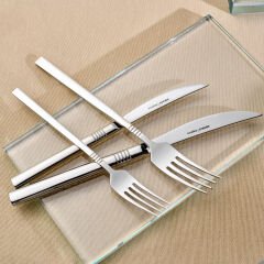 Karaca Elegance Nil Platin 12 Kişilik 84 Parça Çatal Kaşık Bıçak Takımı