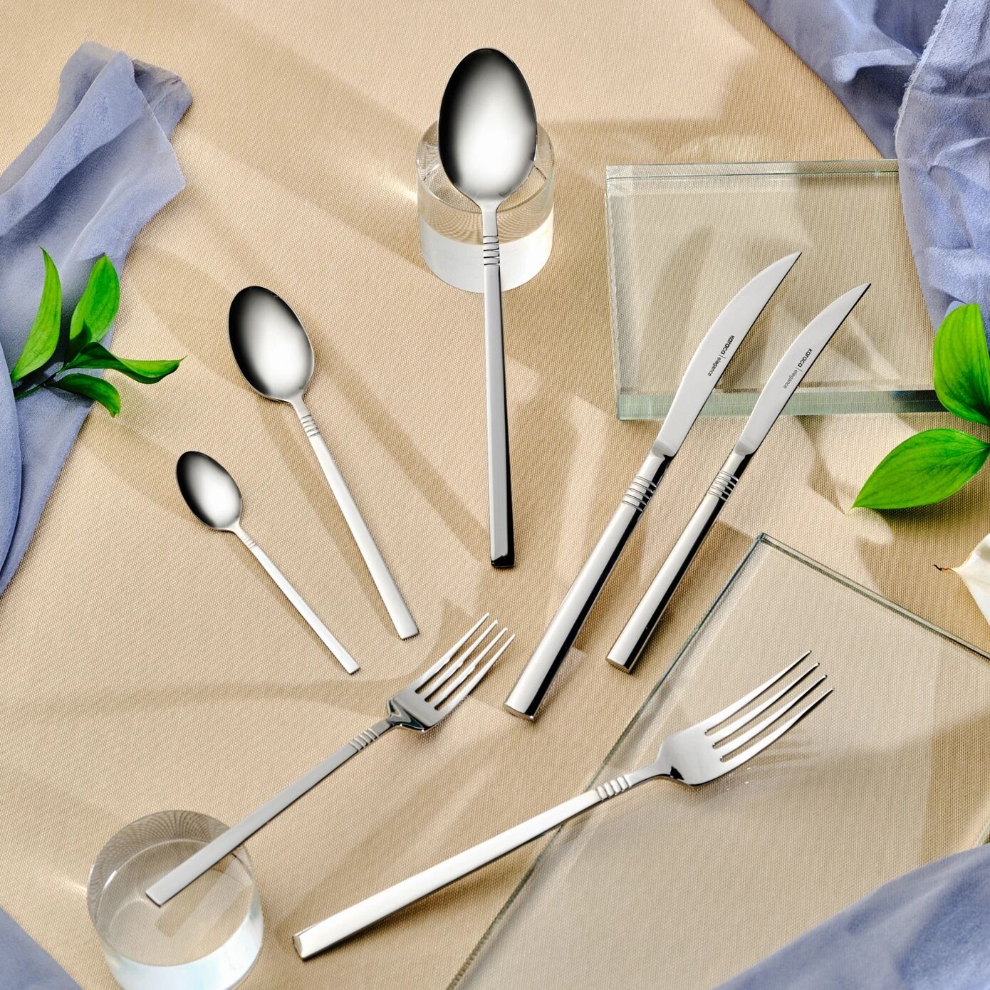 Karaca Elegance Nil Platin 12 Kişilik 84 Parça Çatal Kaşık Bıçak Takımı