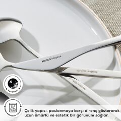 Karaca New Porto Platin 12 Kişilik 60 Parça Çatal Kaşık Bıçak Takımı