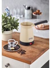 Sinbo SCM-2969 Plastik Elektrikli Kahve Makinesi Cezve-Krem