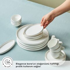 Karaca Stream Bone Sunset 34 Parça 6 Kişilik Kahvaltı Takımı Gold