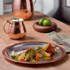 Emsan Göbeklitepe Bakır Servis Tabağı 28 Cm