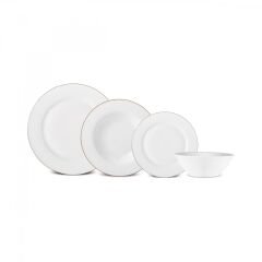 Karaca Elegance Bone Edera 24 Parça 6 Kişilik Yemek Takımı