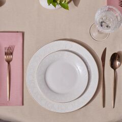 Karaca Elegance Bone Nola 24 Parça 6 Kişilik Yemek Takımı