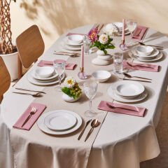 Karaca Elegance Bone Nola 24 Parça 6 Kişilik Yemek Takımı