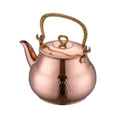 Emsan Göbeklitepe Bakır Üstten Saplı Demlik