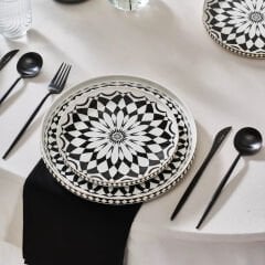 Karaca Elegance Bone Samsara 24 Parça 6 Kişilik Yemek Takımı