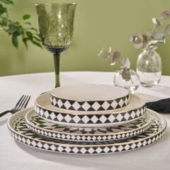 Karaca Elegance Bone Samsara 24 Parça 6 Kişilik Yemek Takımı