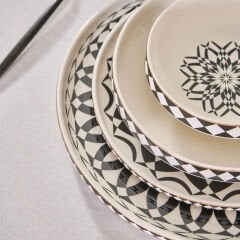 Karaca Elegance Bone Samsara 24 Parça 6 Kişilik Yemek Takımı