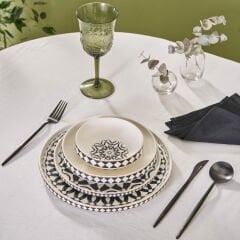 Karaca Elegance Bone Samsara 24 Parça 6 Kişilik Yemek Takımı