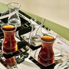 Karaca Nevra Platin 40 Parça Çay Seti