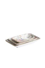 Acar HCA-06412/12 Rosa 3 Parça Kayık Tabak Seti