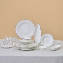 Karaca Fine Pearl Fame 26 Parça 6 Kişilik Kahvaltı Takımı Platin