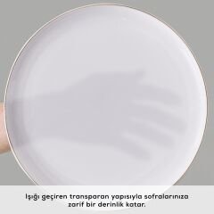 Karaca Stream Bone Hole 34 Parça 6 Kişilik Kahvaltı Takımı Gold