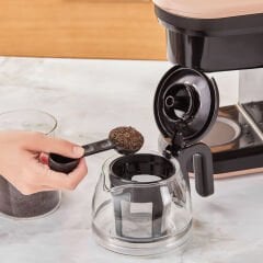 Karaca Hatır Plus 5 in 1 Konuşan Közde ve Sütlü Türk Kahvesi ve Filtre Kahve Makinesi Rosie Brown
