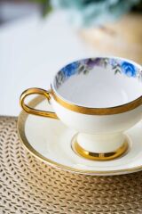 Acar HXF-06803/6 Daabria 6 Kişilik Kırık Beyaz Kahve Fincan Takımı - 90 ml