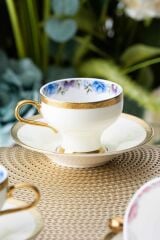 Acar HXF-06803/6 Daabria 6 Kişilik Kırık Beyaz Kahve Fincan Takımı - 90 ml