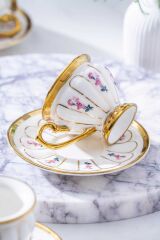 Acar KAI-06834/12 Scarlet 6 Kişilik Beyaz Kahve Fincanı Takımı - 90 ml