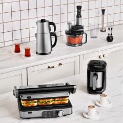 Karaca Gurme Premium Inox Evlilik Paketi Tost, Kahve, Çay Makinesi ve Mutfak Robotu Chrome