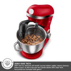 Karaca Mastermaid Chef Pro Çift Kollu Hamur Yoğurma Makinesi Imperial Red 1750W 5L