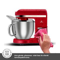 Karaca Mastermaid Chef Pro Çift Kollu Hamur Yoğurma Makinesi Imperial Red 1750W 5L