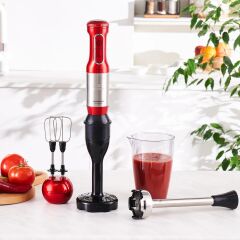 Karaca Mastermaid Prosteel El Mikseri ve Blender Imperial Red Inox 1500 W