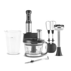 Karaca Prosteel 7 in 1 Süt Köpürtücülü Mutfak Robotu 1000W Black