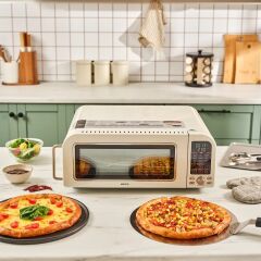 Karaca Vintage Craft Pizza Makinesi ve Airfryer Cream