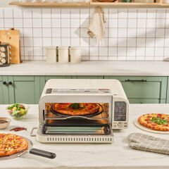 Karaca Vintage Craft Pizza Makinesi ve Airfryer Cream