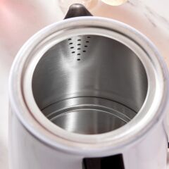 Karaca Tea Glass 2 in 1 Çelik Çay Makinesi ve Kettle Mat Siyah