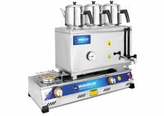 Bülbüloğulları 60lık Doğalgaz Uyumlu Kaynaklı Pleytli Çay Kazanı