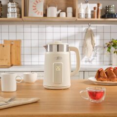 Karaca Multiboil Retro Cool Touch Su Isıtıcı Cream