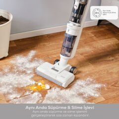 Karaca Aquaclean Pet 3in1 Islak ve Kuru Kablosuz Dikey Süpürge