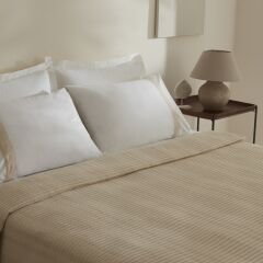 Karaca Home White Collection Delisa %100 Pamuk Keten Çift Kişilik Pike Takımı Krem