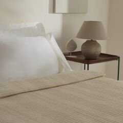 Karaca Home White Collection Delisa %100 Pamuk Keten Çift Kişilik Pike Takımı Krem