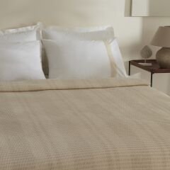 Karaca Home White Collection Delisa %100 Pamuk Keten Çift Kişilik Pike Takımı Krem