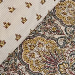 Karaca Home Cherly %100 Pamuk Tek Kişilik Pike Takımı Hardal