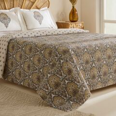 Karaca Home Cherly %100 Pamuk Çift Kişilik Pike Takımı Hardal