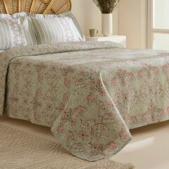 Karaca Home Empres %100 Pamuk Tek Kişilik Pike Takımı Adaçayı