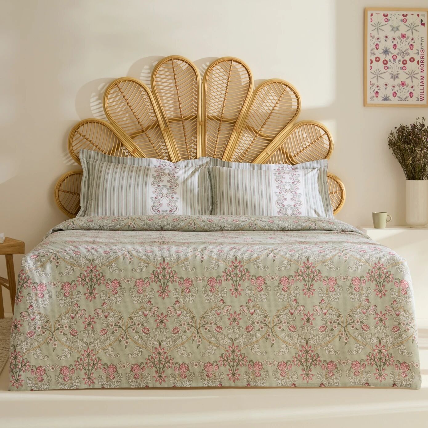 Karaca Home Empres %100 Pamuk Tek Kişilik Pike Takımı Adaçayı