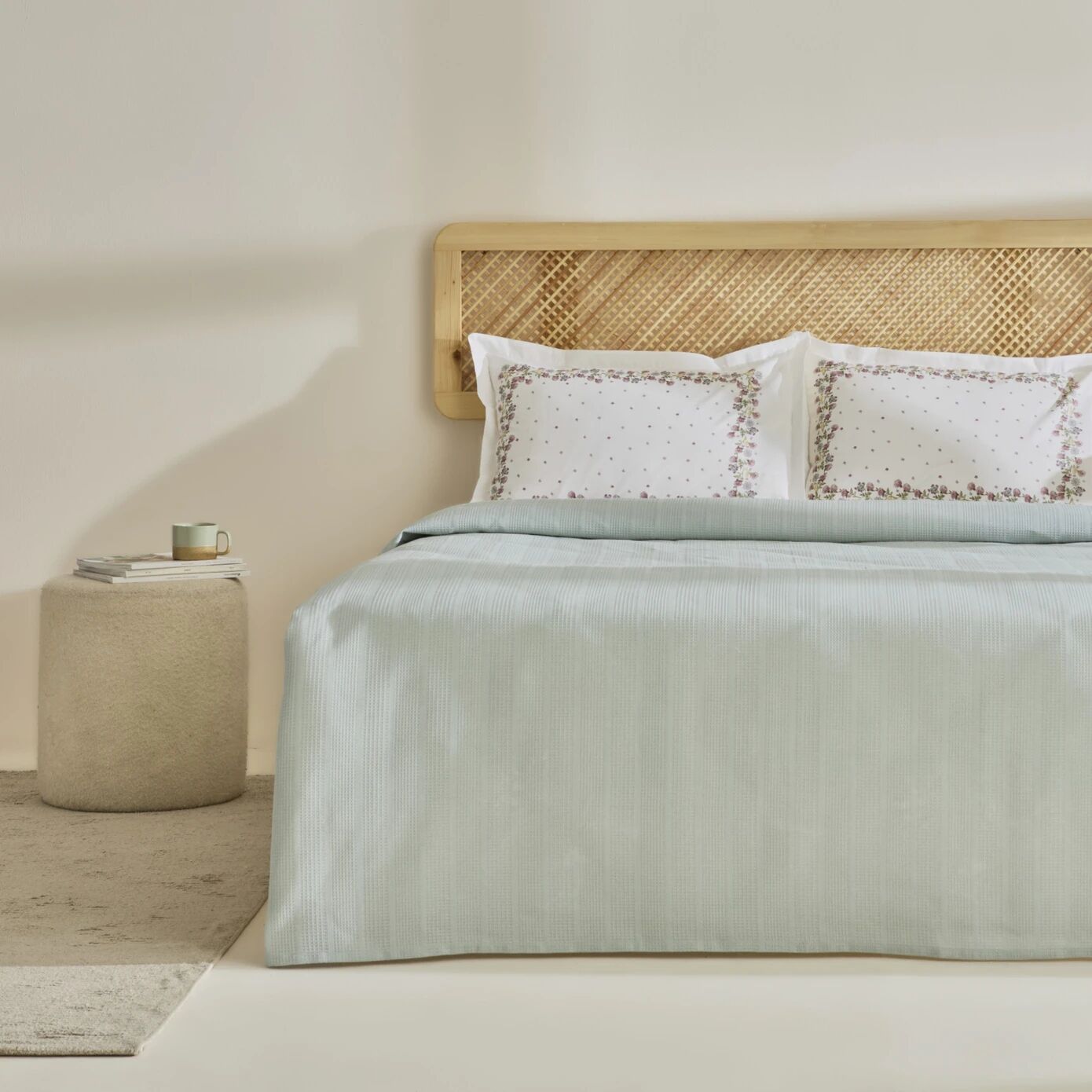 Karaca Home Roshell %100 Pamuk Tek Kişilik Pike Takımı Adaçayı