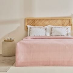 Karaca Home Roshell %100 Pamuk Tek Kişilik Pike Takımı Pudra