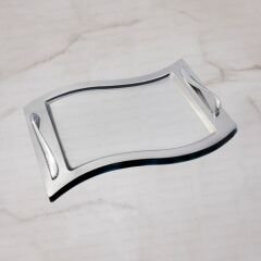 Nehir Lara Sade Çay Tepsi - 50x31 cm