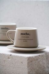 Acar KAL-07458/12 Blush 2 Kişilik 200 ml Kahve Fincan Takımı - Gri