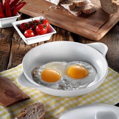 Kütahya Porselen Porflame 21 cm Porselen Kapaklı Tava