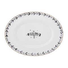 Emsan Artisan Bird Fine Bone Kayık Tabak 25 cm