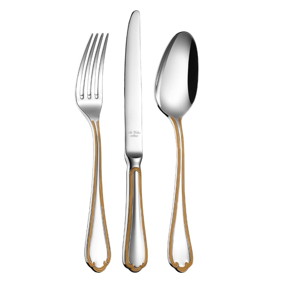 Aryıldız Lord Antik Seri Plus 89 Parça 12 Kişilik Çatal Kaşık Bıçak Takımı