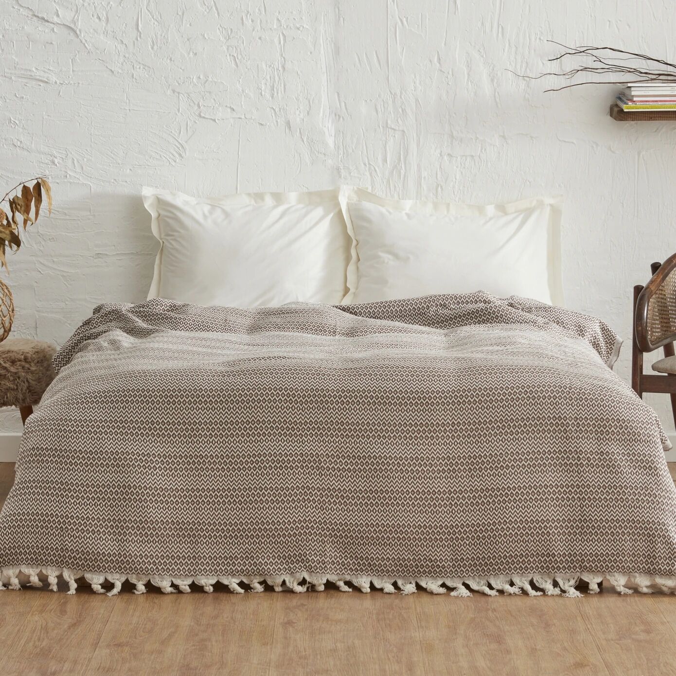 Karaca Home Levi Sütlü Kahve Çift Kişilik Pike