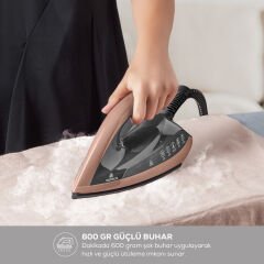 Karaca Vantuz Smart Touch Kazanlı Ütü Rosegold