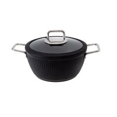 Jumbo Dublin Black 7 Parça Granit Tencere Seti